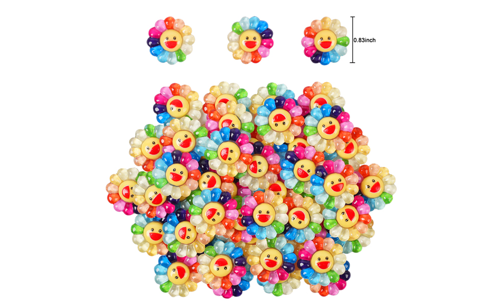 Sunflower smiley face accessory