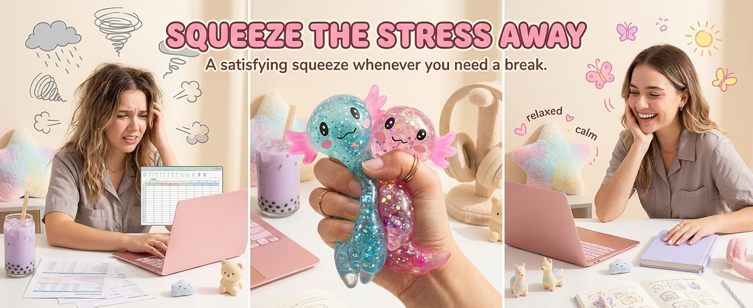 Axolotl Squishy Stress Relief Toy