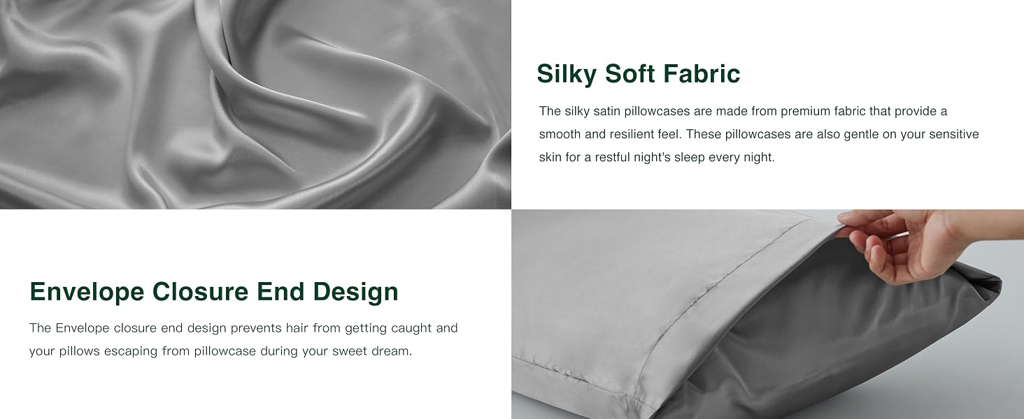 silk satin pillowcase
