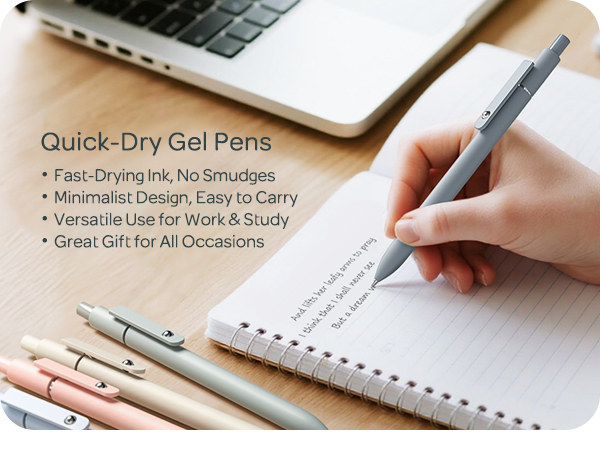 black gel pens
