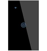 WiFi Smart Wall Touch Light Switch, WiFi Touch Switch with Smart Life App Control and Timing Func...