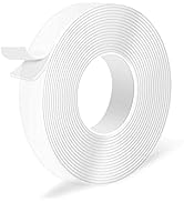 Gluest Double Sided Tape 1' × 10'', Adhesive Nano Tape Heavy Duty, Removable Waterproof Clear Mou...