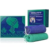 SubSahara Authentic African Net Sponge - 2 Pieces Exfoliating Scrubber for All Skin Types, Bath S...