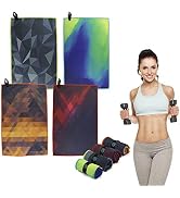 Acteon Quick Dry Microfiber Towel, Silver ION (4-Pack) Odor-Free Gym Workout Towels, Multipurpose...