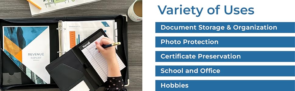 Samsill Sheet Protector School office photo certificate hobbies document storage sheet covers