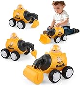 IOMDRWU Construction Toys for 2 3 4 5 Years Old Boy Girl Kid Toddler,Press to Go Engineering Fric...