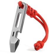 KEEPO LINK Titanium EDC Pry Bar Multitool, 4-in-1 Keychain Prybar Tool with Bottle Opener, Hex Wr...