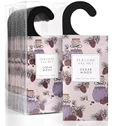 ROSE COTTAGE Large 12 Packs Cedar Wood Hanging Closet Deodorizer Air Freshener Long Lasting Scent...