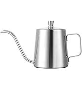 GWHOLE Small Pour Over Gooseneck Coffee Kettle Long Narrow Drip Spout Coffee Tea Pot for Stove To...