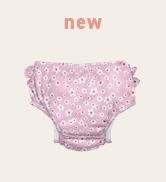 eco ruffled snap swim diaper