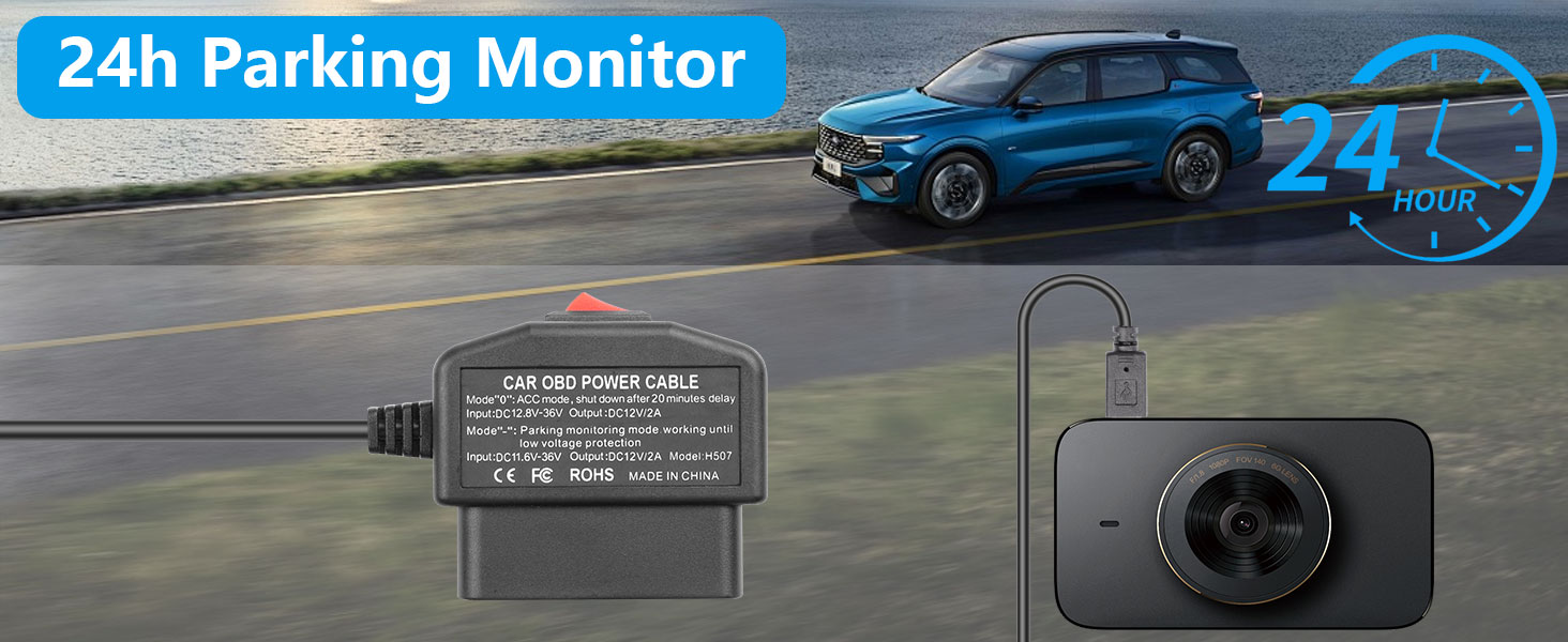 OBD Power Cable for Dash Camera