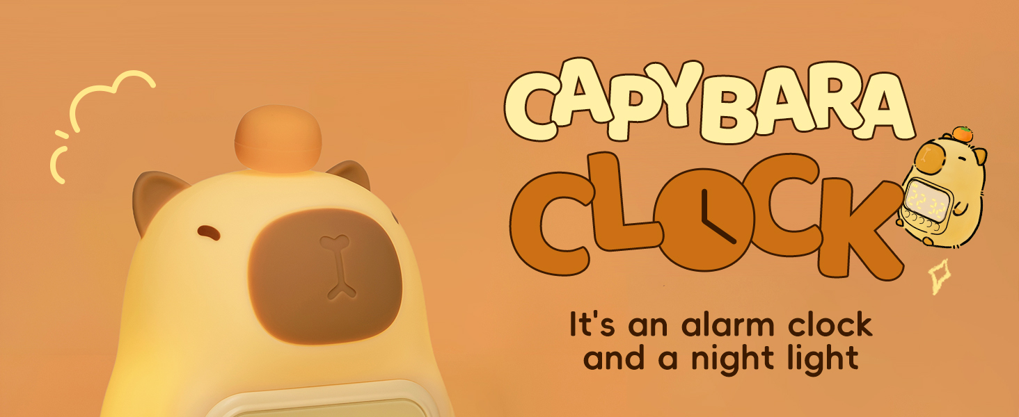 Capybara Alarm Clock