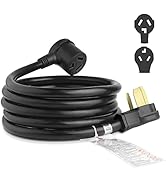 10FT 3 Prong Dryer Extension Cord, 30 Amp NEMA 10-30P to 10-30R EV Extension Cord for Dryer Power...