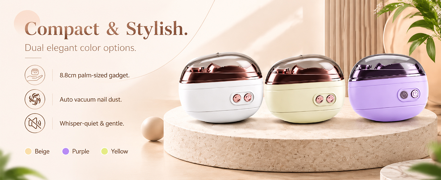 2-in-1 Smart Electric Nail Clipper & Polisher