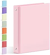 SUNEE Binder 3 Ring 1 Inch 1 Pack, Clear View 1" Binder Three Ring PVC-Free (Fit 8.5x11 Inches) f...