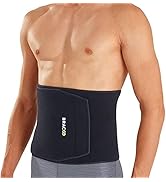 Bracoo Waist Trimmer Wrap,Sweat Sauna Slim Belly Belt for Men & Women-Abdominal Waist Trainer,Inc...