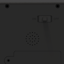 the back of the ipad pro with the switch on the left side.