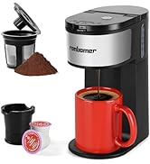 Ranbomer K Cup Coffee Maker, Single Serve coffee machine or Ground Coffee Machine 2 in 1, 6 to 14...