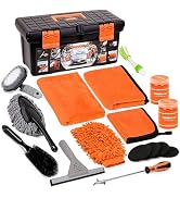 THINKWORK Car Cleaning Kit, Car Washing Kits for Vehicles, Car Detailing Kit Suitable for Small a...