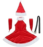 TENDYCOCO Women Santa Dress Costume Mrs. Santa Claus Suit Christmas Costume Set Xmas Suit