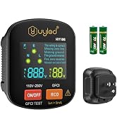 Uyled GFCI Outlet Tester with LCD Display, Standard 3-Prong Receptacle, Voltage Socket Checker, C...