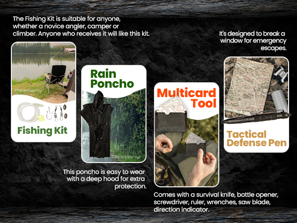 EDC survival gear military grade and equipment tactical snowmobile emergency kit