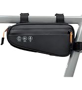 NDakter Bike Triangle Frame Bag, Bicycle Storage Pouch with 2 Side Pockets, 3-in-1 Top Tube Bags ...