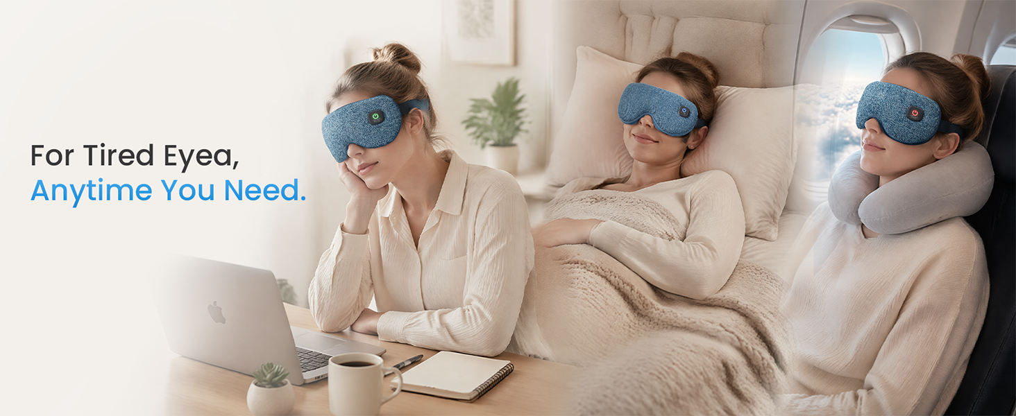 Heated eye mask