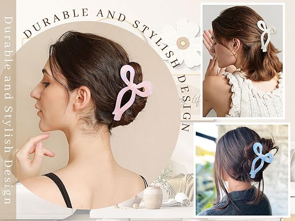 Elegant Bow Hair Claw Clip