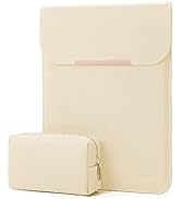 KALIDI 13.3-14 inch Laptop Sleeve Case Faux Suede Leather for 13.3 13.5 13.6 14 inches MacBook Ai...