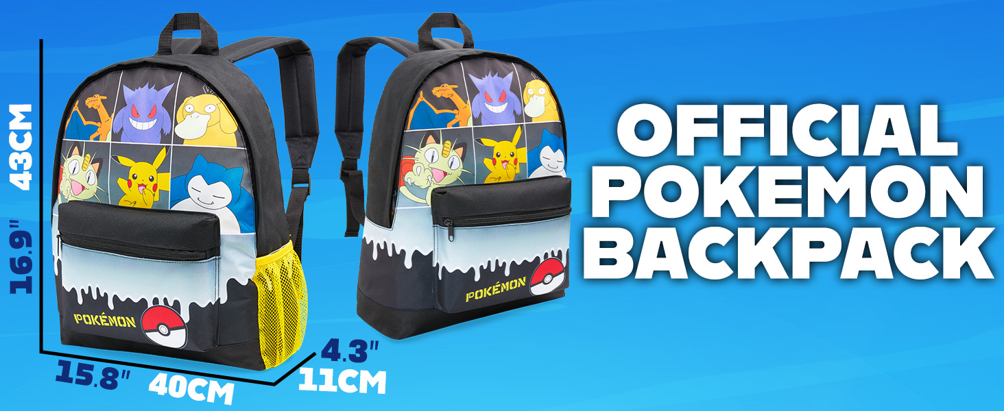 Pokemon Backpack for Kids Teens Boys Girls Pikachu
