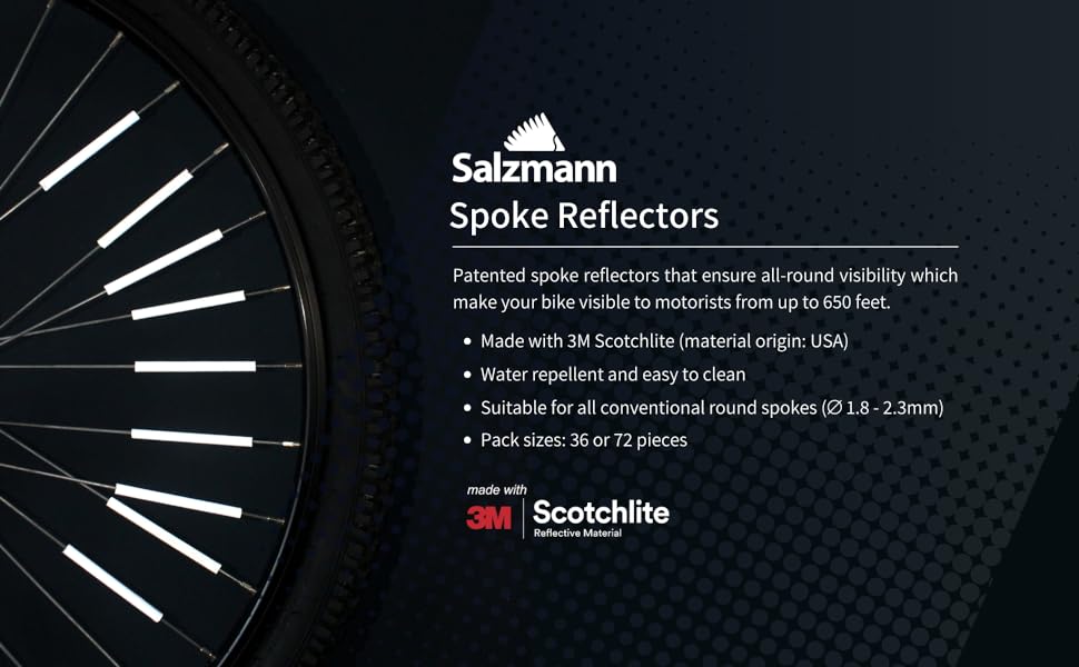 Descriptive banner with information on Salzmann spoke reflectors