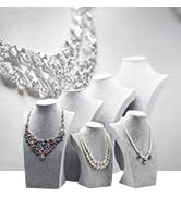 Oirlv Velvet Jewelry Display Bust Necklace Bust Necklace Display Stand RX021