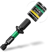 HitScrews Cleanable & Reversible 4-in-1 Double-Ended Magnetic Impact Nut Driver – 5/16 & 3/8 nut ...