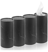 4PCS Car Tissue Holder for Car Cup Holder,Minimalist Car Tissues Cylinder of Travel Tissues Repla...