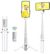 Colorlizard Selfie Stick Tripod with Remote, Phone Tripod with Extendable Phone Holder, Portable ...