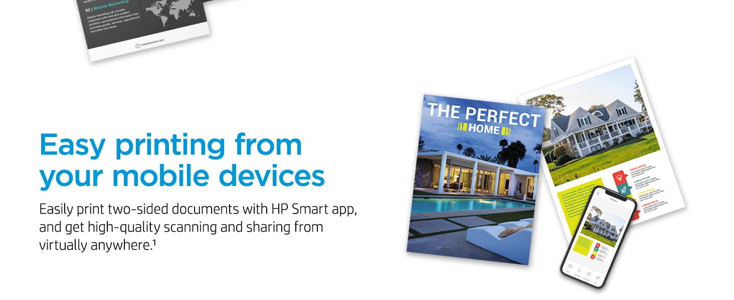 hp smart app mobile printing scanning two-sided documents