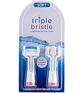Triple Bristle Replacement Brush Head Refills | Innovative 3 Head Design | Compatible with Triple...