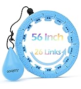 Weighted Hula Circle with 26 Links(56 Inch) for Adults Weight Loss