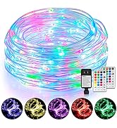 Mlambert 99Ft LED Rope Lights Outdoor, 16 Colors RGB Remote Control Fairy String Lights Plug in w...