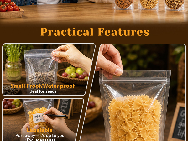 Clear Stand up Bags
