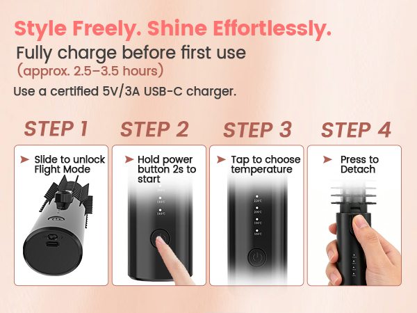 Cordless Hair Curler