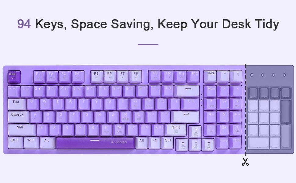 compact keyboard space saving mechanical