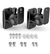 HomeMount Speaker Wall Mount Brackets - Surround & Bookshelf Speaker Wall Mounts Kit, Holds up to...