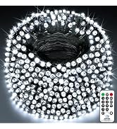 KNONEW Outdoor Christmas Lights 1000 LED 403ft String Lights 8 Modes & Timer Fairy Light Plug in ...