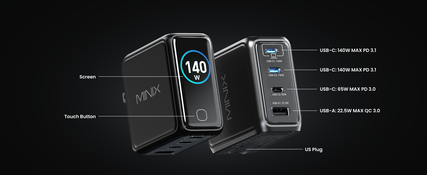 MINIX P140PRO Fast Charger