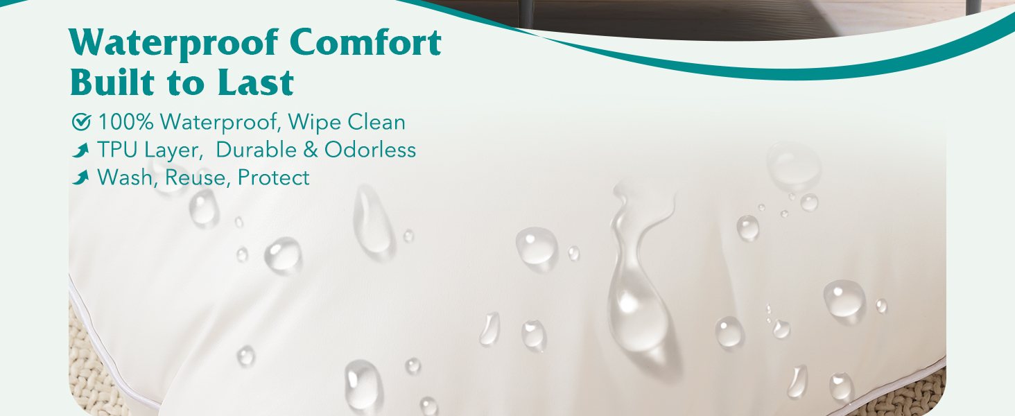 wzterproof pillows