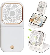 FADACHY Mini Handheld Fan Portable Charger Small Fan Breeze Quiet Power Rechargeable USB Fan for ...