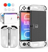 HEYSTOP Switch OLED Case Compatible with Nintendo Switch OLED Model 2021, Dockable PC Protective ...