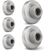 KOVOSCH 5 Pack Concave Wall Door Bumper Stop Brushed Satin Nickel – 2-1/2” Outside Diameter Stain...